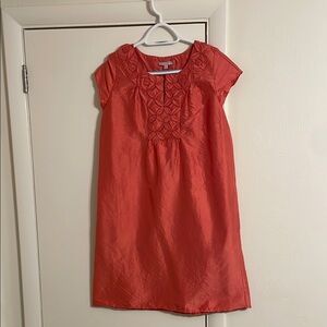 Calypso St. Barths 100% silk peach shift dress with pockets women’s XS